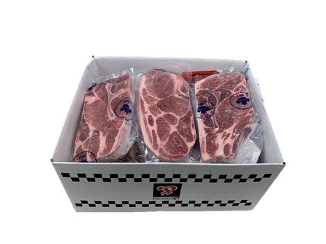 Premier Pork Butt Steaks Bone In 12x400G [$8.33/kg] [$3.78/lb]