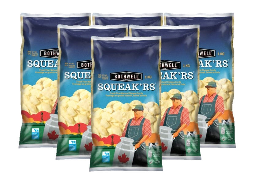 Bothwell Cheese Curds White 6x1kg [$1.66/100g]