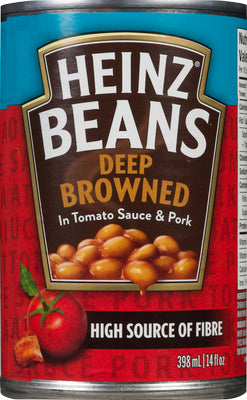 Heinz Deep Browned Beans In Tomato Sauce & Pork 24x398ml [$3.24/ea]