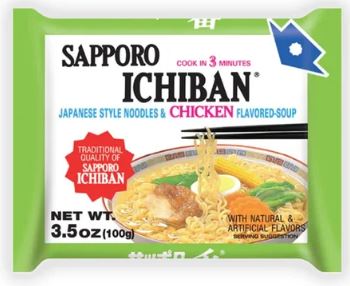 Sapporo Ichiban Japanese Style Chicken Noodles 24x100g [$1.12/ea]