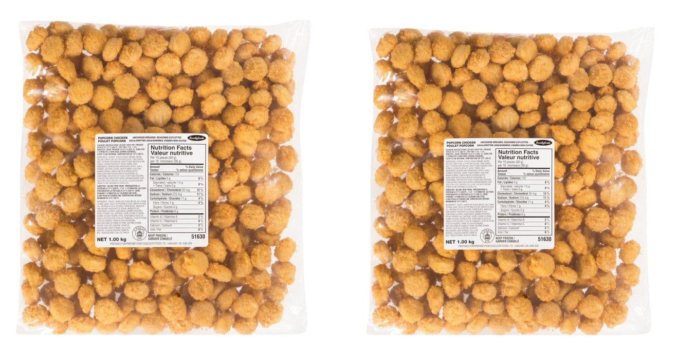 Ready Foods Breaded Popcorn Chicken 4x1kg [$13.24/kg] [$6.01/lb]