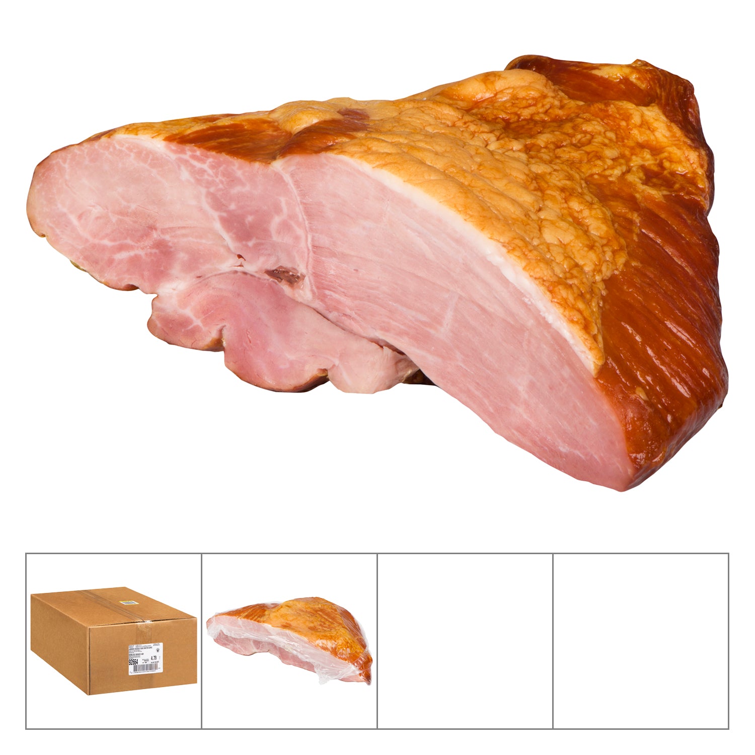 Olymel Boneless Express Carve Smoked Ham Approx. 4x1kg [$17.28/kg] [$7.84/lb]