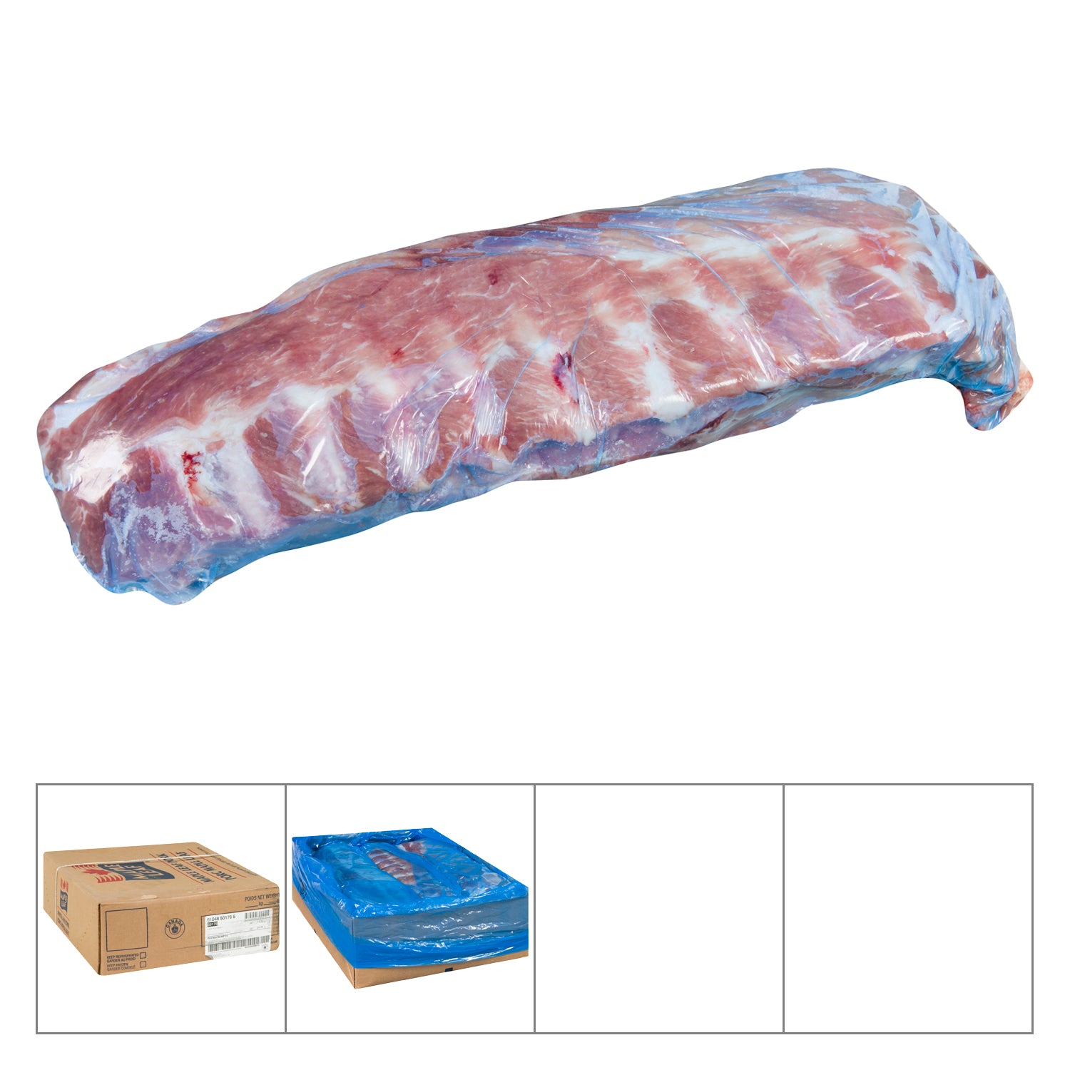 Maple Leaf Pork Back Ribs Approx. 10kg [$8.54/kg] [$3.87/lb]