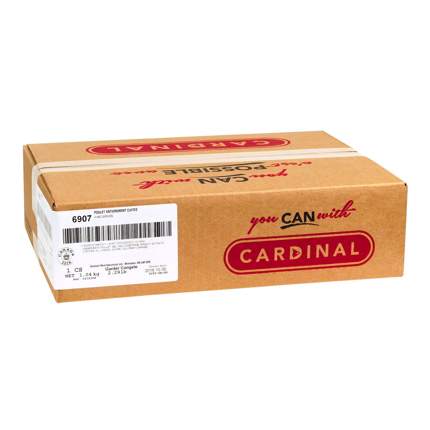 Cardinal Half Rotisserie Fully Cooked Chickens 8ct [$14.82/kg] [$6.72/lb]