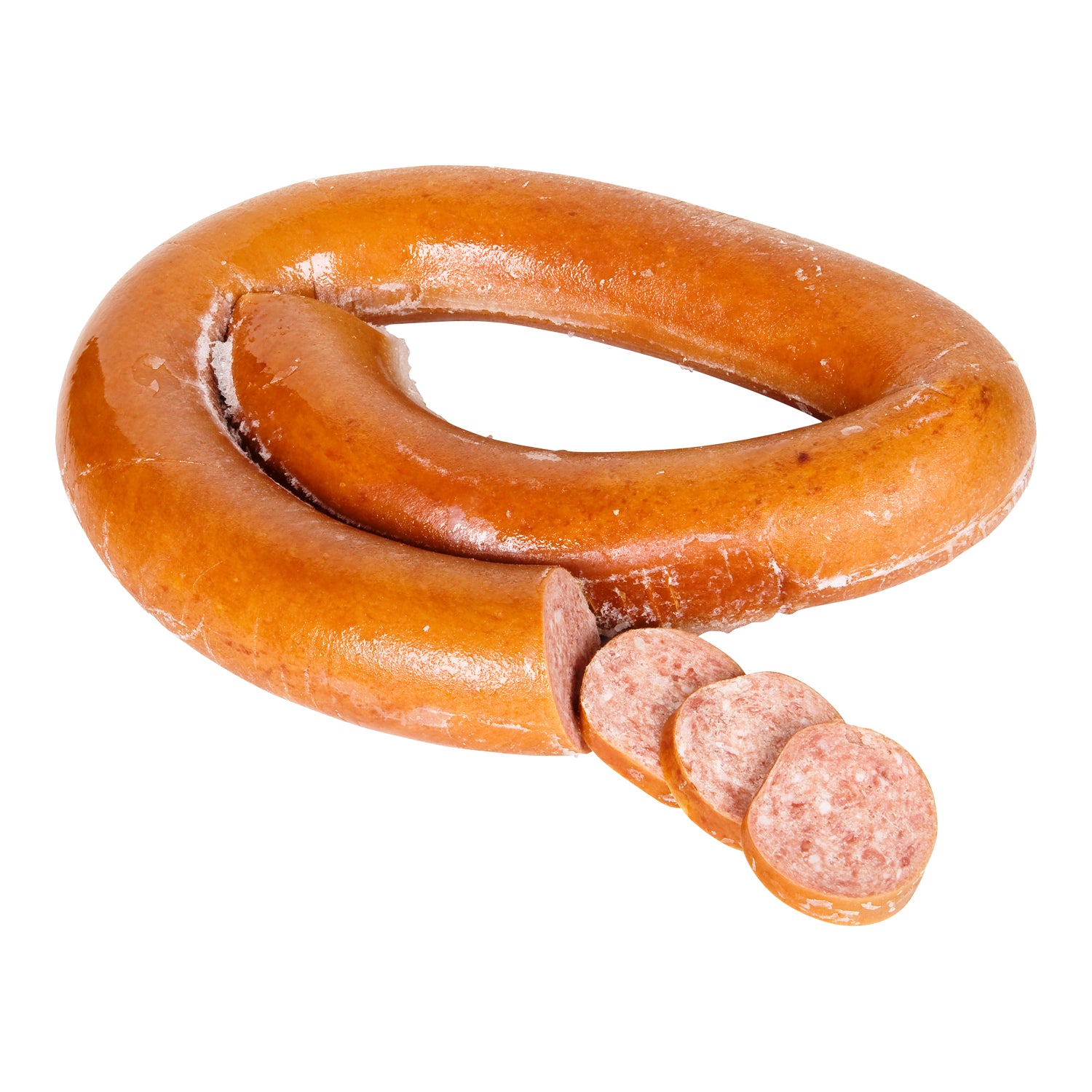 Campfire Garlic Sausage Coil 4x2.5kg [$10.95/kg] [$4.97/lb]