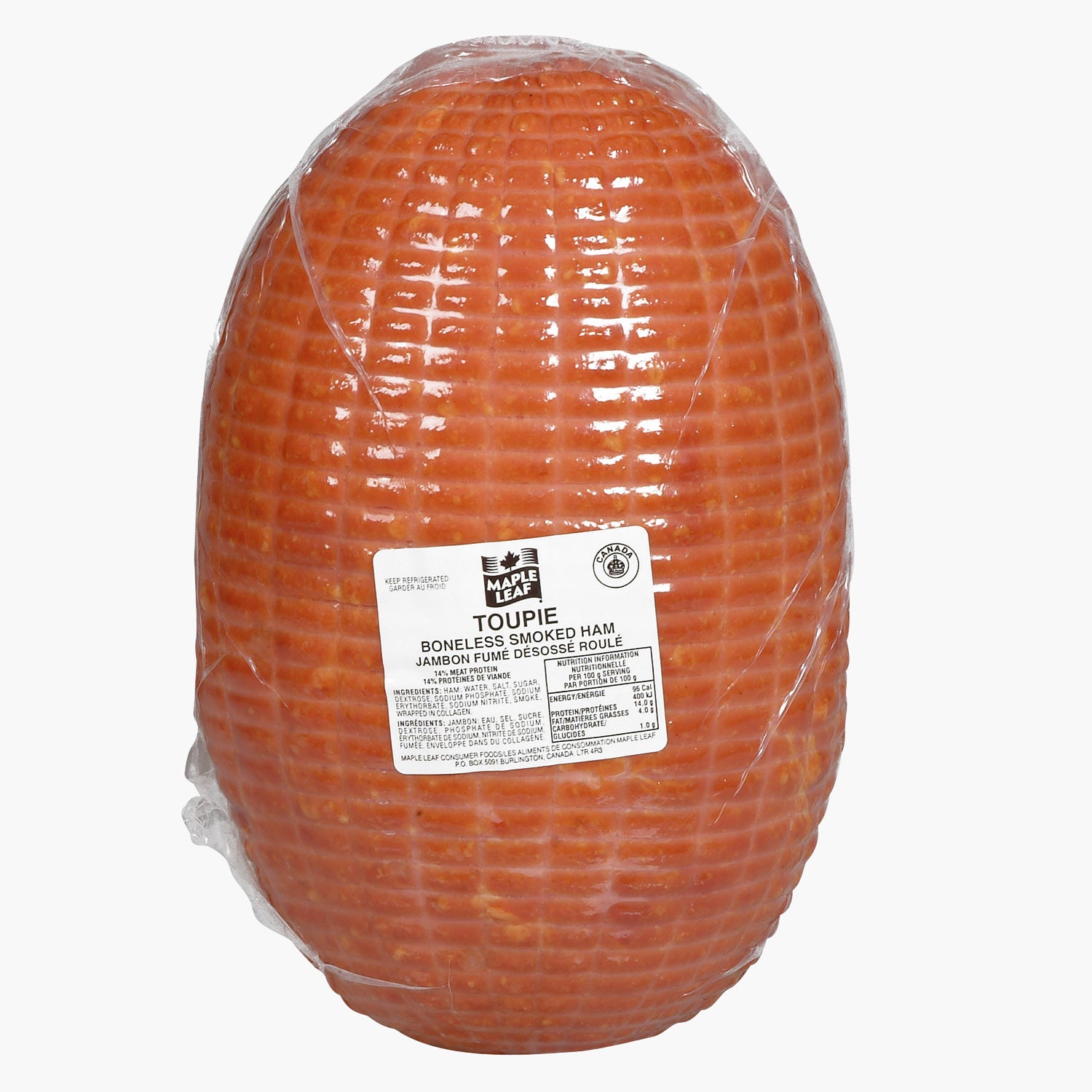 Maple Leaf Boneless Toupie Hams Approx. 2x5kg [$11.69/kg] [$5.30/lb]