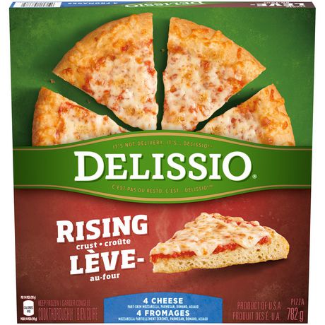 Delissio Rising Crust 4 Cheese 12"" Pizzas 12x782g [$7.49/ea]